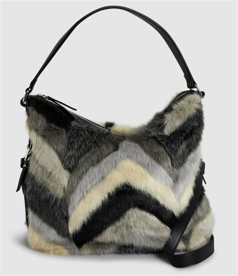 fake powder fur bag|Faux Fur Bag .